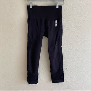 Gymshark Black Cropped Energy + Seamless Leggings